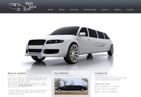 עיצוב אתר Holy Land Limo